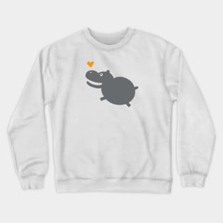 Jumpy Hippo Crewneck Sweatshirt